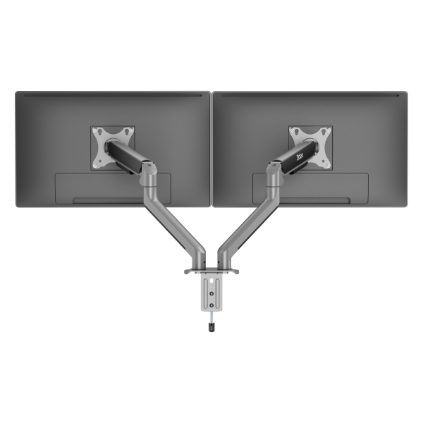 3IDEE Support double moniteur | Pour 2 moniteurs écrans 17"-32" | Réglable en hauteur - jusqu
