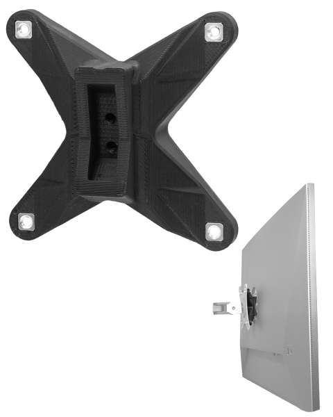 Adaptateur VESA compatible avec le moniteur HP PC All-in-One (Z32k G3) - 75x75mm