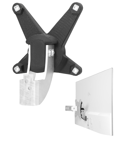 Adaptateur VESA compatible avec le PC tout-en-un CSL (F24B-GLS, F24W-GLS) - 75x75mm
