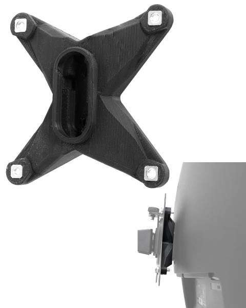 Adaptateur VESA pour moniteur MSI Optix (G24C, G241VC, MAG341CQ & plus) - 75x75mm