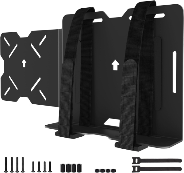 Support VESA Universel pour Mini PC, Modem & Thin Client (Dell, HP, Lenovo) (Support à sangle réglable pour appareils jusqu