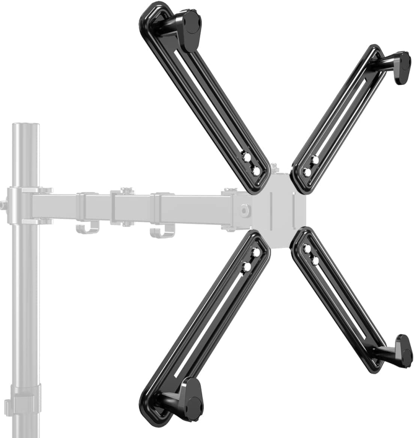 Adaptateur NON VESA Suptek du kit de fixation pour bras de moniteur pour écrans de 13 à 27 pouces, compatible avec 75 × 75 mm 100 × 100 mm WK002