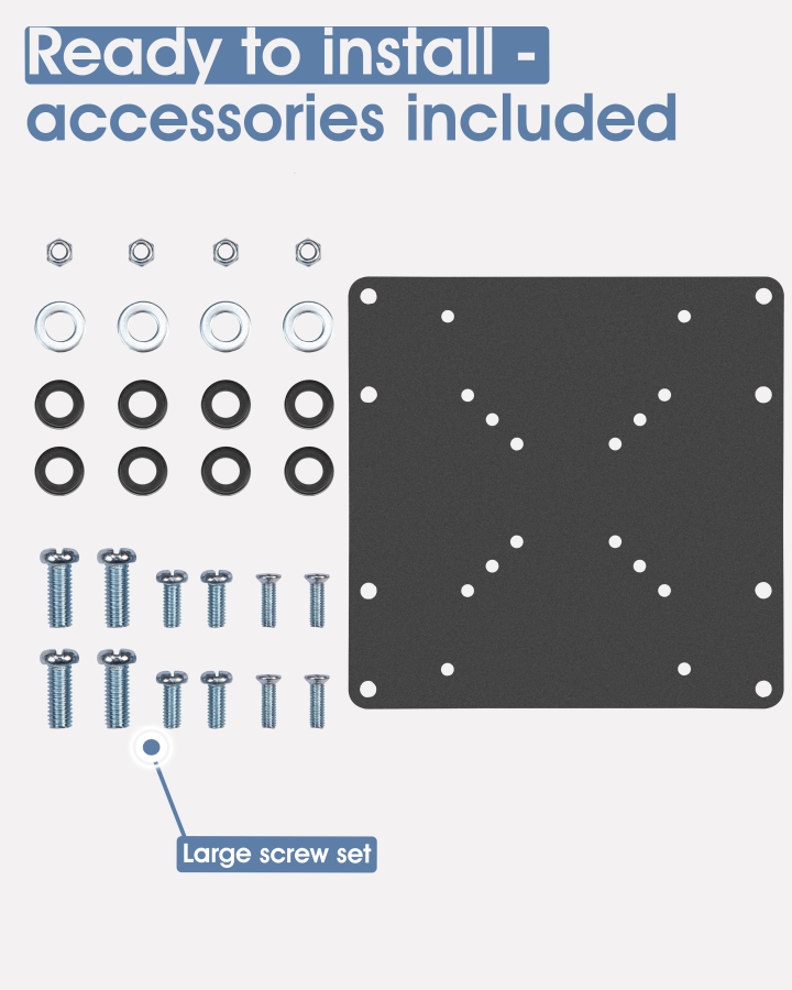 Adaptateur VESA 3IDEE 200x200 (100x100 vers 200x200)