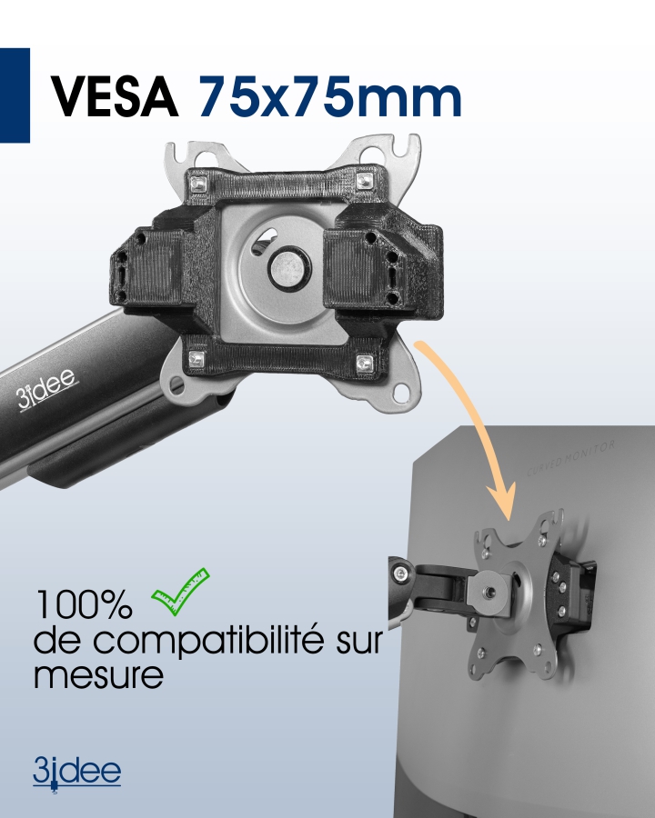 Adaptateur VESA compatible avec le moniteur BenQ (EX3203R, EX3501R)