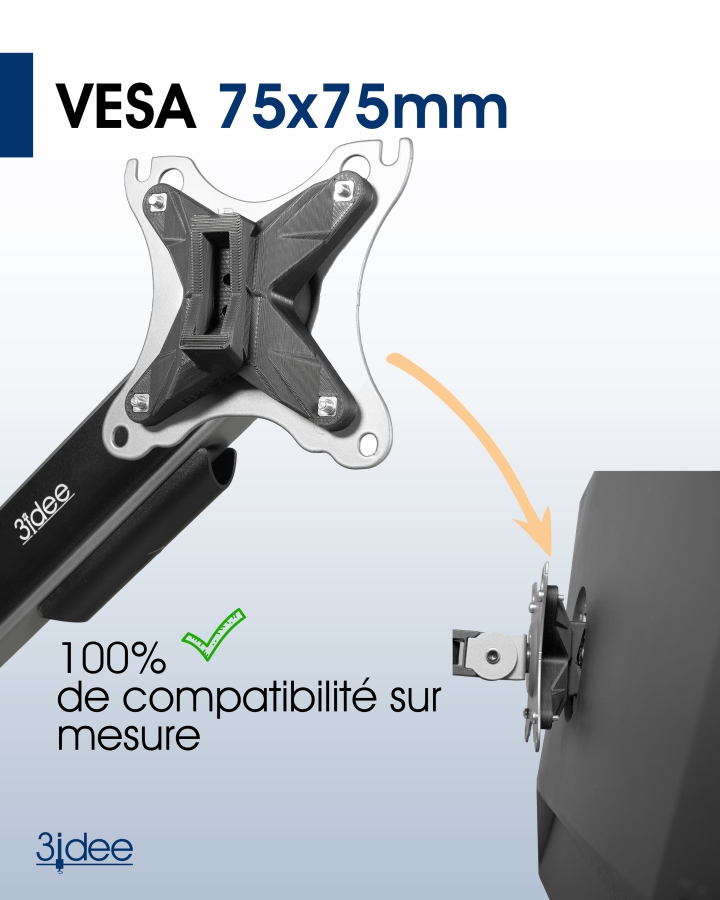 Adaptateur VESA compatible avec le moniteur HP PC All-in-One (Z32k G3)