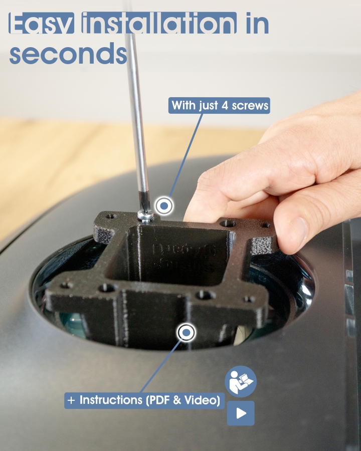 Adaptateur VESA compatible avec les écrans Samsung (Odyssey G7, G6, CRG9, CHG9, CHG90 et autres)