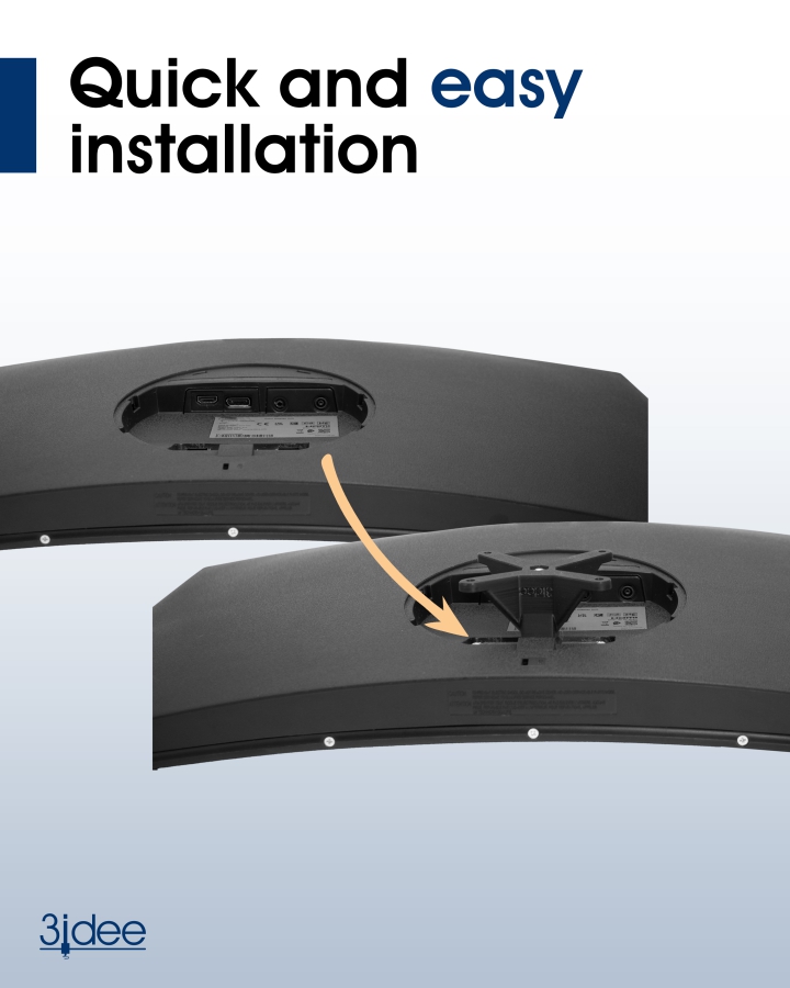 Adaptateur VESA compatible avec les moniteurs Samsung (U32R590, U32R592, U32R594, LU32R590, UR59C et plus) - 75x75mm