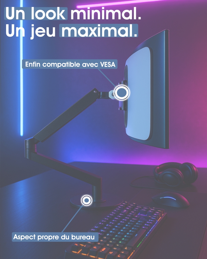 Adaptateur VESA compatible avec moniteur DELL Alienware Gaming (AW3423DW)