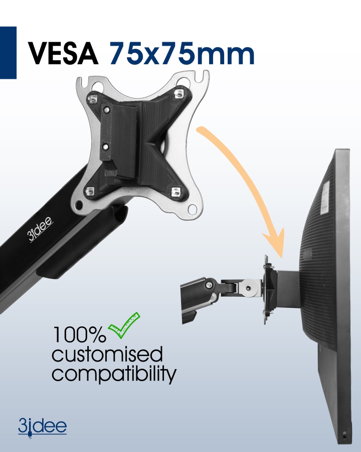 Adaptateur VESA pour le moniteur Omen Gaming by HP (27 et X27) - 75x75mm
