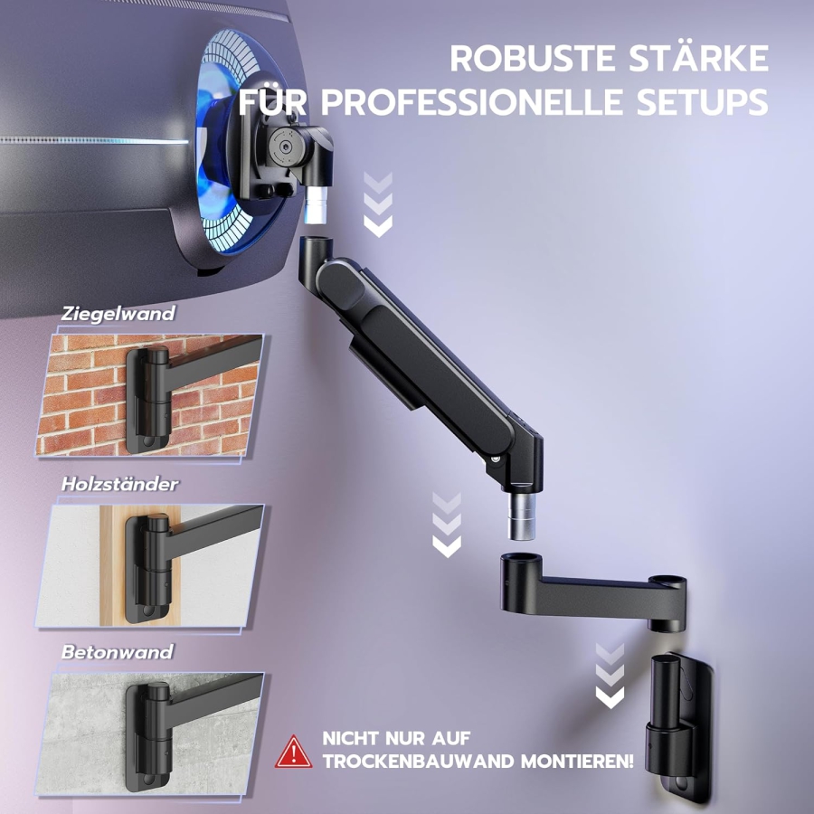 ARES WING Support Mural Écran 24-57 Pouces (jusqu