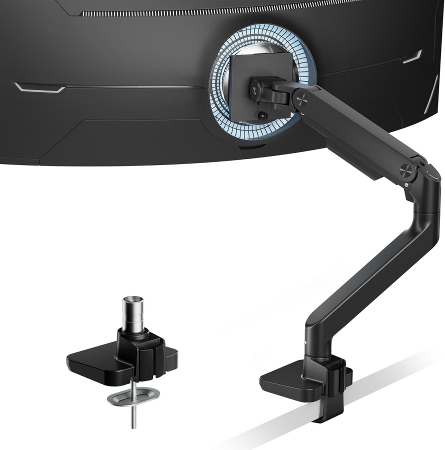 Bras de moniteur ARES WING Noir 17–49" | jusqu’à 20 kg (Portée & ergonomie maximales : ta monitorhalterung premium pour le gaming et la concentration.)
