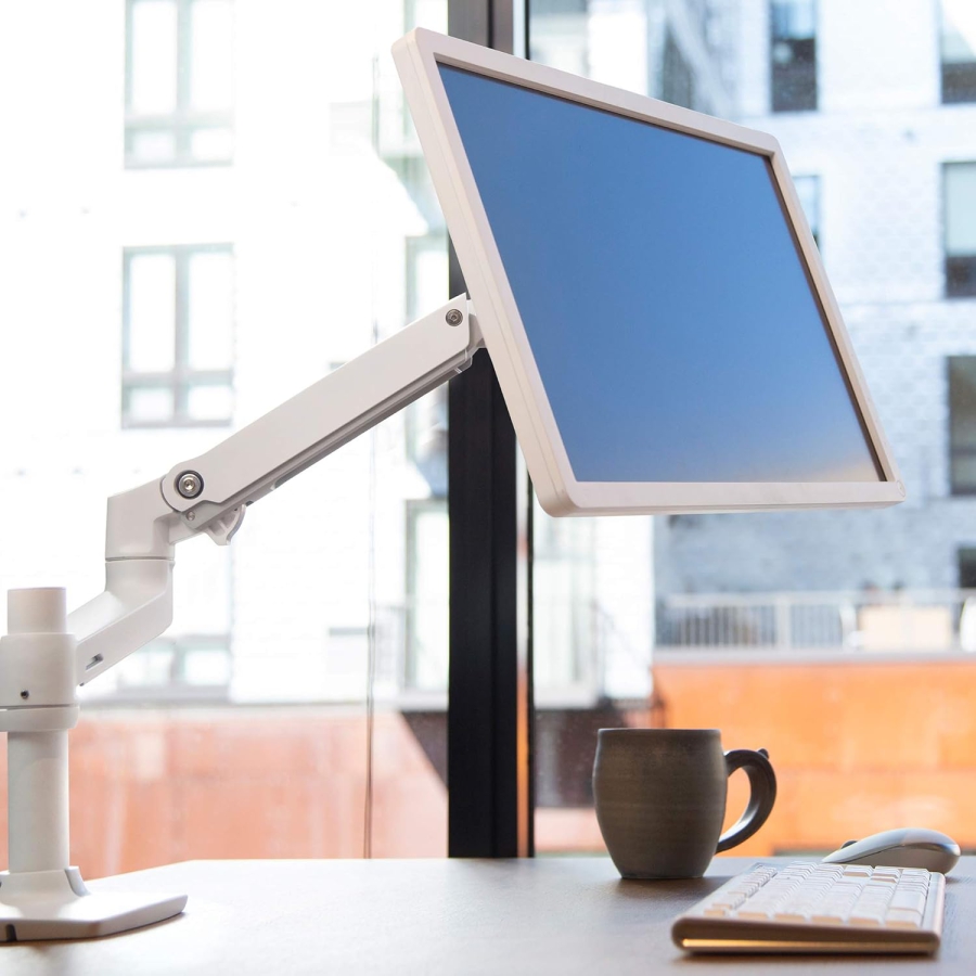 Bras de moniteur Ergotron LX blanc 34" | jusqu