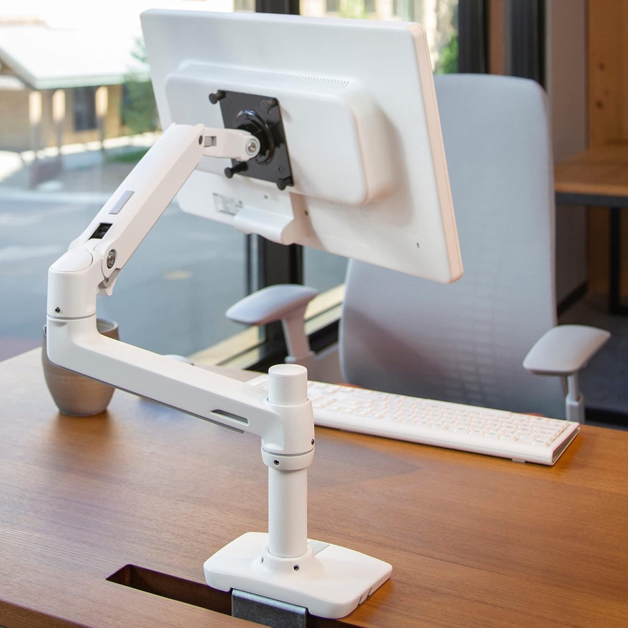 Bras de moniteur Ergotron LX blanc 34" | jusqu