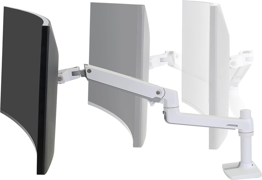 Bras de moniteur Ergotron LX blanc 34" | jusqu
