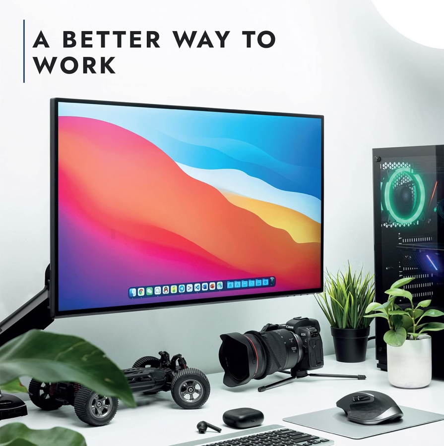 Bras de moniteur Invision MX200 19–32" | 2–9 kg (Support Ergonomique à Ressort à Gaz pour Deux Moniteurs jusqu