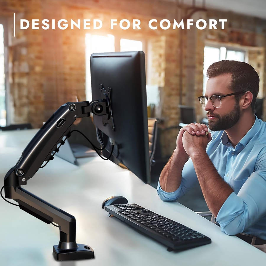 Bras de moniteur Invision MX200 19–32" | 2–9 kg (Support Ergonomique à Ressort à Gaz pour Deux Moniteurs jusqu