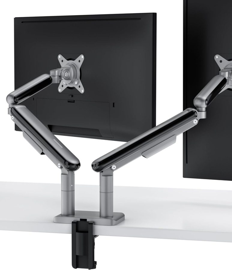 Desktronic Support Double Écran pour 2 Moniteurs jusqu