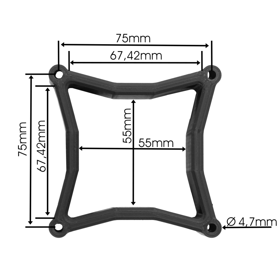 Entretoise VESA 75x75 (compatible avec Samsung Odyssey G5)