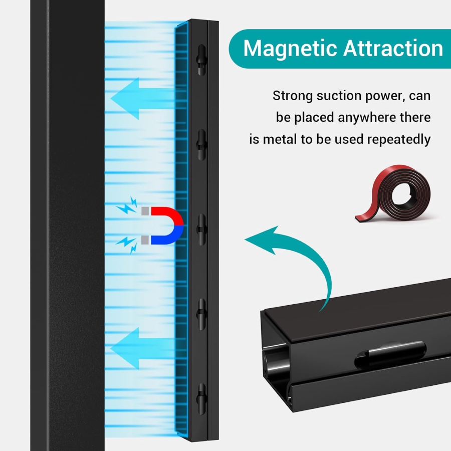 MiuCo Kit de Gestion de Câbles Bureau (100 Pièces) – L