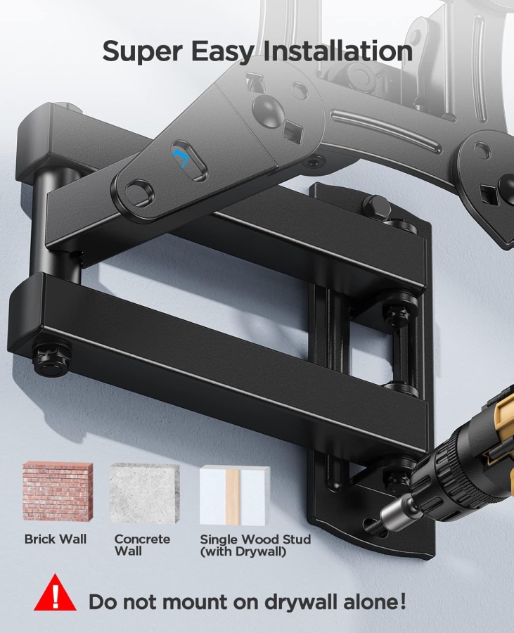 One for All Support Mural TV Plat pour TV 32-90 Pouces (WM4611) (Support extrêmement robuste de la série Solid (jusqu