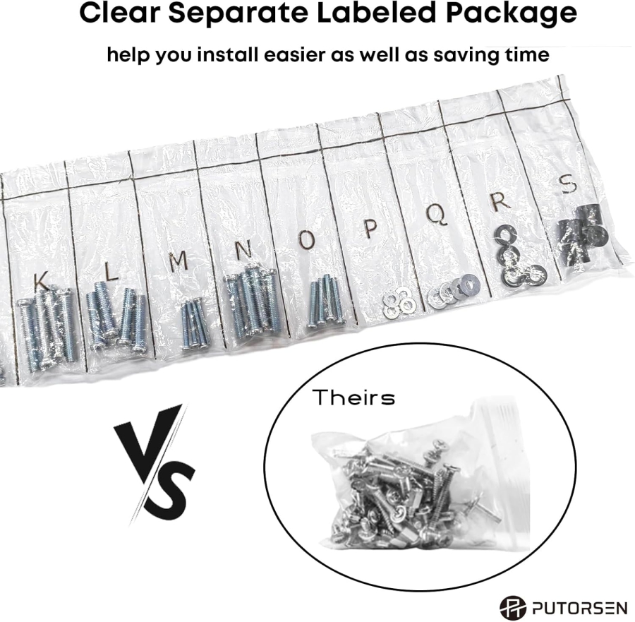 PUTORSEN Kit de Vis VESA Universel pour Téléviseurs jusqu