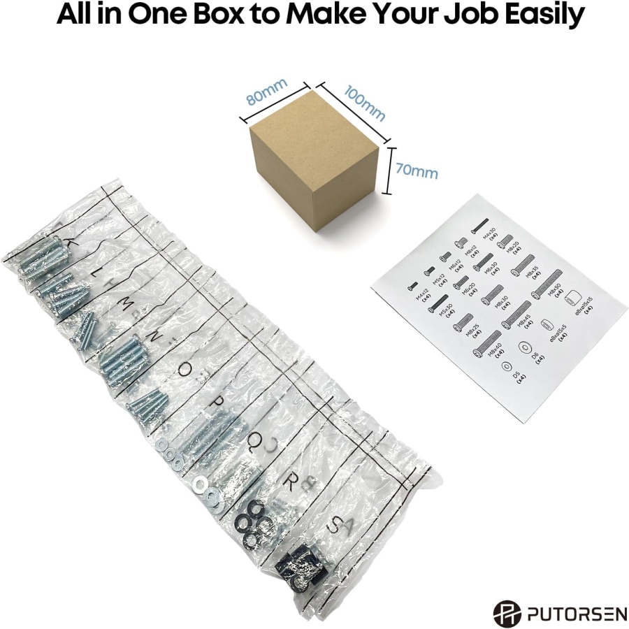 PUTORSEN Kit de Vis VESA Universel pour Téléviseurs jusqu