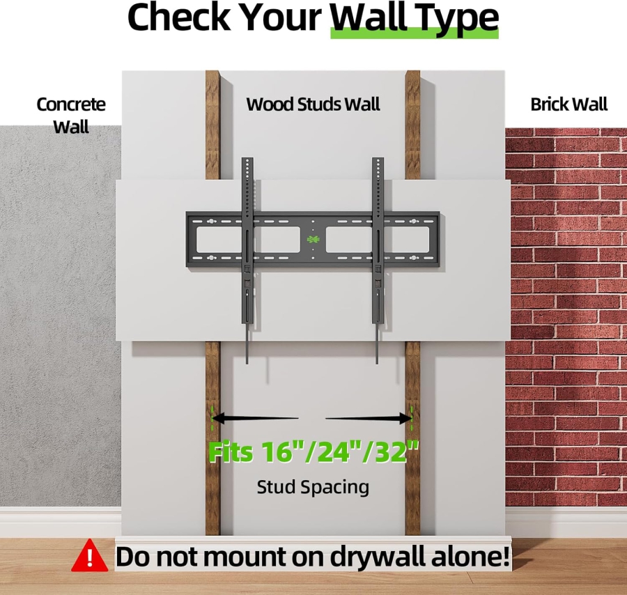 USX MOUNT Support mural  pour écrans de 45 à 100 pouces, jusqu