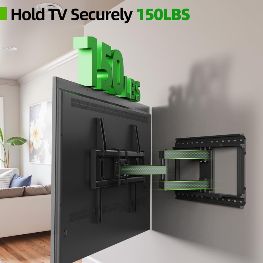 USX-MOUNT Support Mural TV Pivotant & Inclinable pour 37-90 Pouces (jusqu