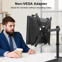 Adaptateur NON VESA Suptek du kit de fixation pour bras de moniteur pour écrans de 13 à 27 pouces, compatible avec 75 × 75 mm 100 × 100 mm WK002