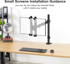 Adaptateur NON VESA Suptek du kit de fixation pour bras de moniteur pour écrans de 13 à 27 pouces, compatible avec 75 × 75 mm 100 × 100 mm WK002