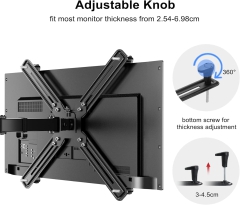 Adaptateur NON VESA Suptek du kit de fixation pour bras de moniteur pour écrans de 13 à 27 pouces, compatible avec 75 × 75 mm 100 × 100 mm WK002