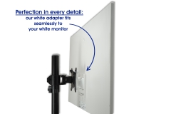 Adaptateur VESA compatible avec la série de Samsung M8 Smart moniteur (LS32BM801, LS32BM80G, LS32BM80P) - 75x75mm