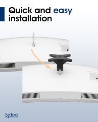 Adaptateur VESA compatible avec le moniteur Curved Samsung 34" (série CJ79) - 75x75mm