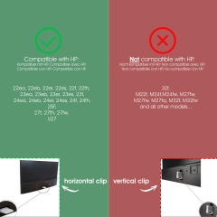 Adaptateur VESA compatible avec le moniteur HP (32f)- 75x75mm