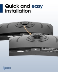 Adaptateur VESA compatible avec le moniteur ODYS (Q27, Q27 Pro) - 75x75mm