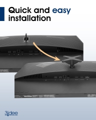 Adaptateur VESA compatible avec le moniteur Omen by HP 25 (Z7Y57AA) - 75x75mm
