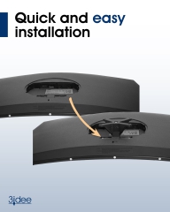 Adaptateur VESA compatible avec les moniteurs Samsung (U32R590, U32R592, U32R594, LU32R590, UR59C et plus) - 75x75mm
