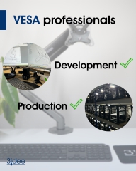 Adaptateur VESA compatible avec moniteur HP (22f, 24f, 27f, 22es, 22ea, 22er, 24es, 24ea, 24er, 27es, 27ea, 27er) - 75x75mm