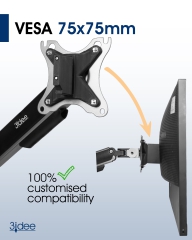 Adaptateur VESA pour le moniteur Omen Gaming by HP (27 et X27) - 75x75mm