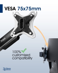 Adaptateur VESA pour moniteur MSI Optix (G24C, G241VC, MAG341CQ & plus) - 75x75mm