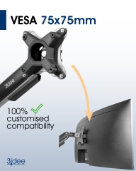 Adaptateur VESA pour moniteur MSI Optix (MAG342CQR, MAG301CR2, AG321CQRDE, MAG342CQRVDE) - 75x75 mm