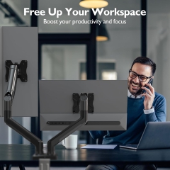 BONTEC Support 2 écrans pour écrans de 13 à 32 pouces, jusqu